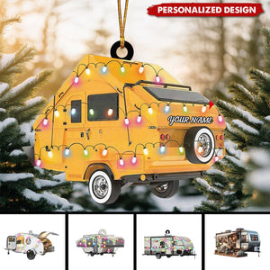 New Release Personalized Camping Car Christmas Ornament-Gifts For Camping Lovers