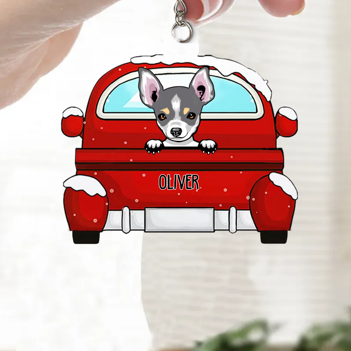 Personalized Custom Shaped Acrylic Keychain - Gift For Pet Owners, Pet Lovers