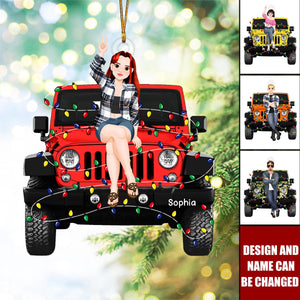 New Release - Off Road Couple Personalized Christmas Ornament