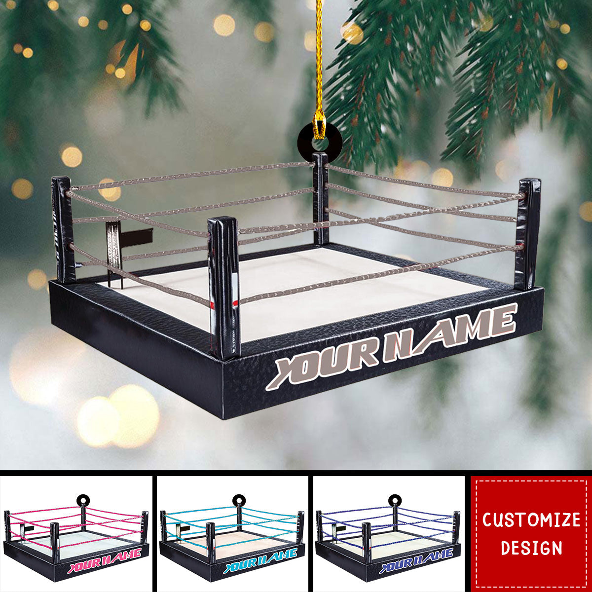Personalized Wrestling Christmas Ornament Gift For Wrestler - New Release