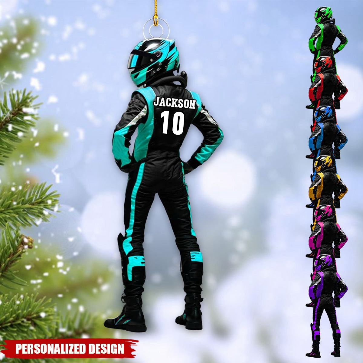 Personalized Racer Ornaments-Gifts For Racing Lovers- New Release