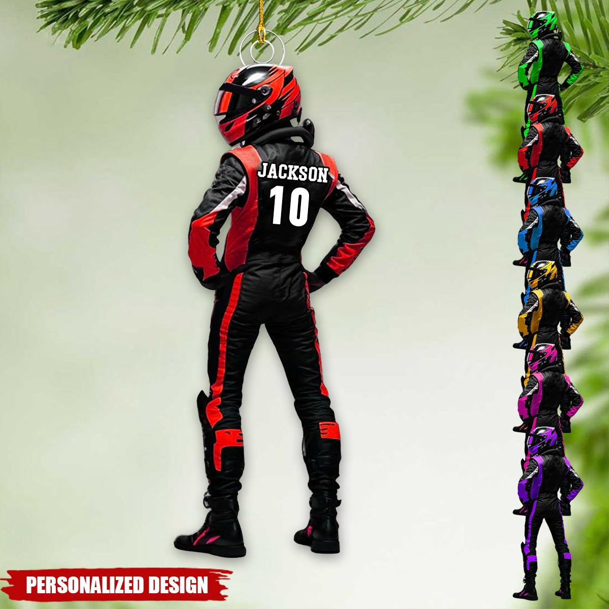 Personalized Racer Ornaments-Gifts For Racing Lovers- New Release