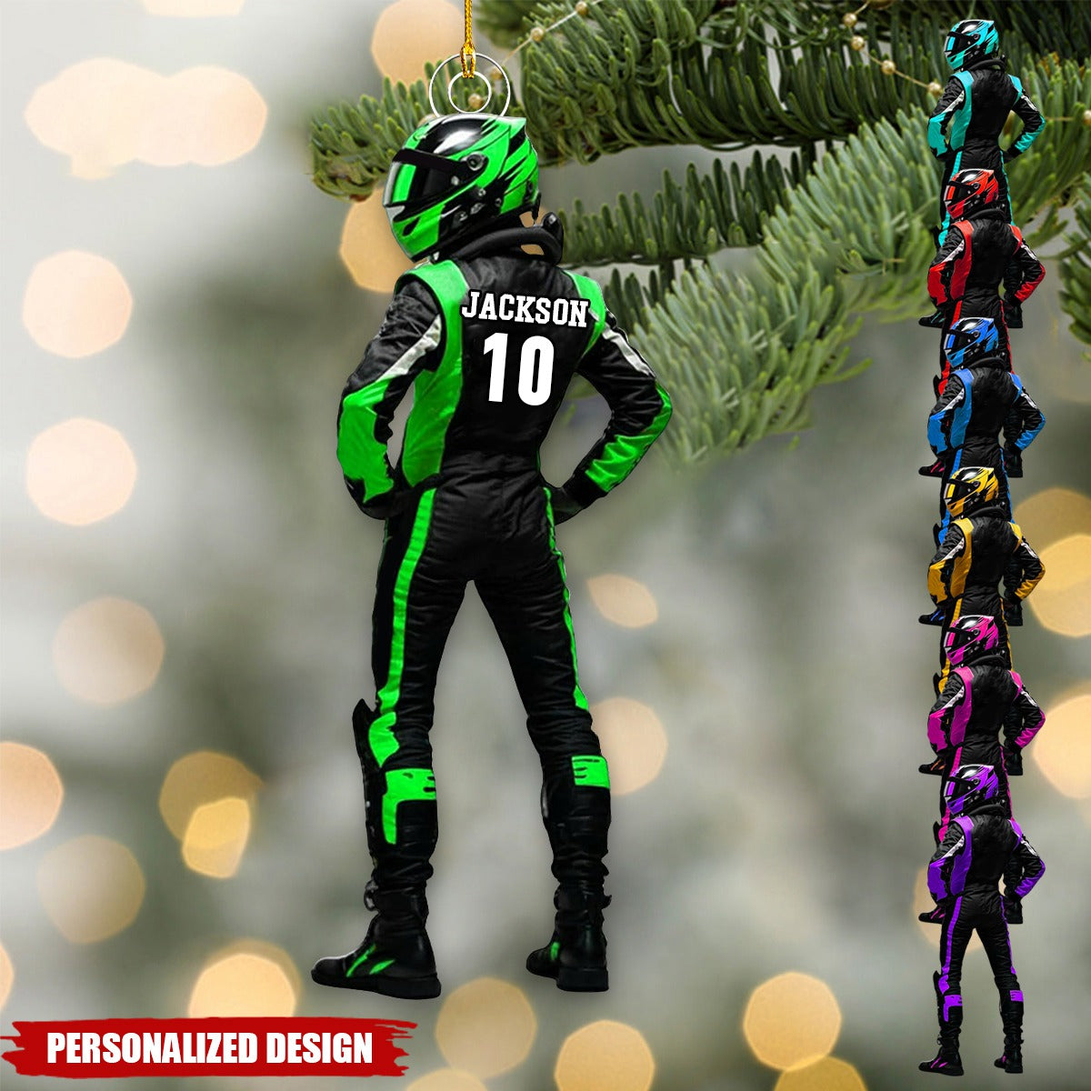 Personalized Racer Ornaments-Gifts For Racing Lovers- New Release