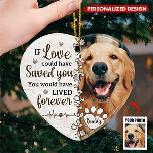 New Release My Best Friend And A True Hero-Personalized Ceramic Ornament-Christmas Gift,Sympathy Gift For Pet Lovers