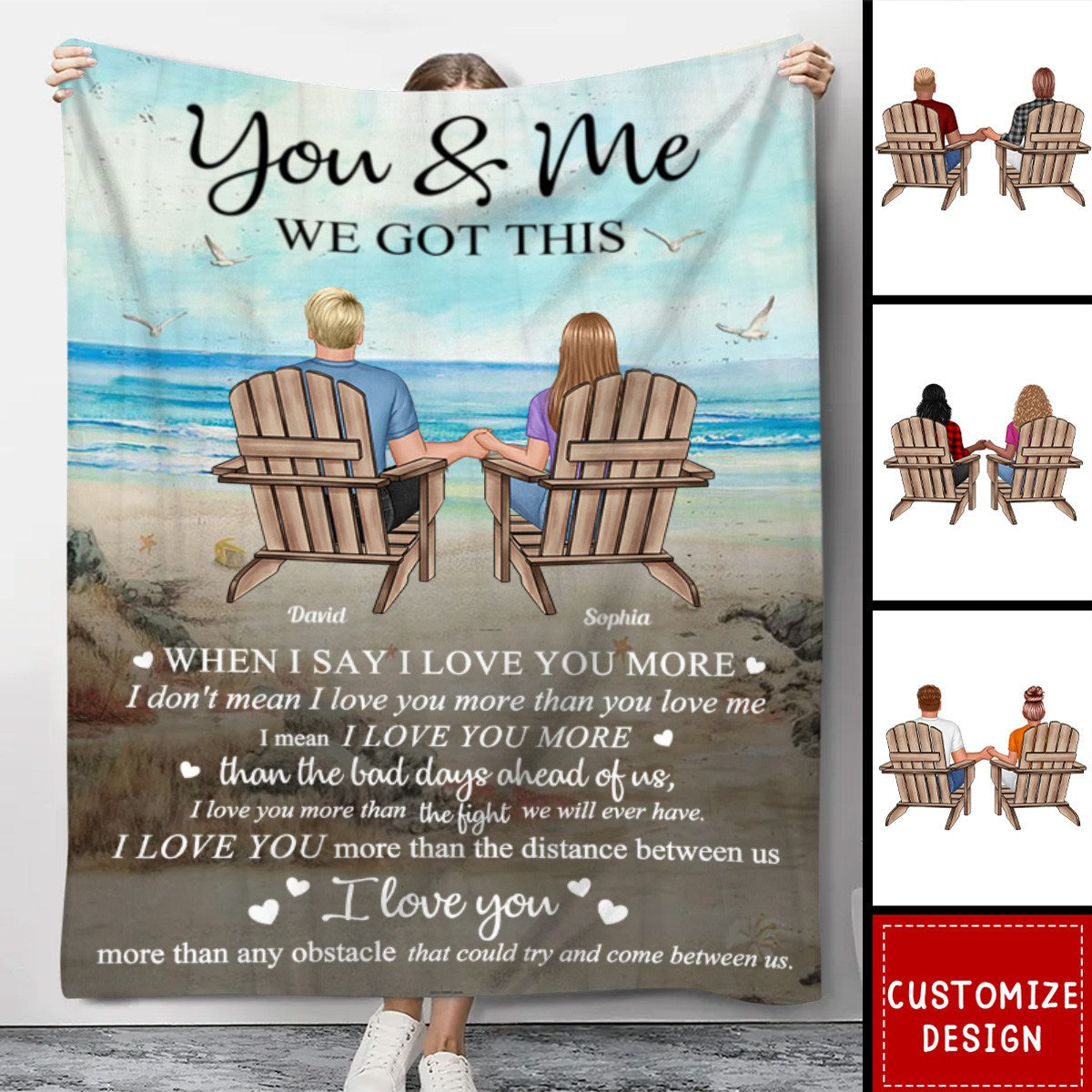 The Day I Met You Couples - Personalized Blanket