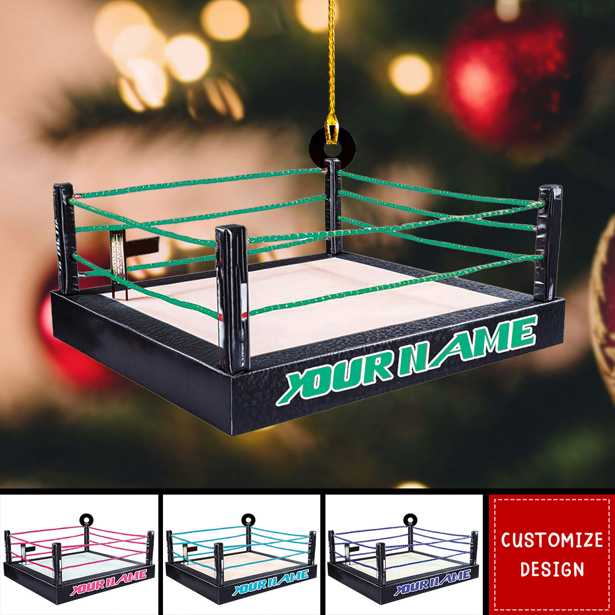 Personalized Wrestling Christmas Ornament Gift For Wrestler - New Release