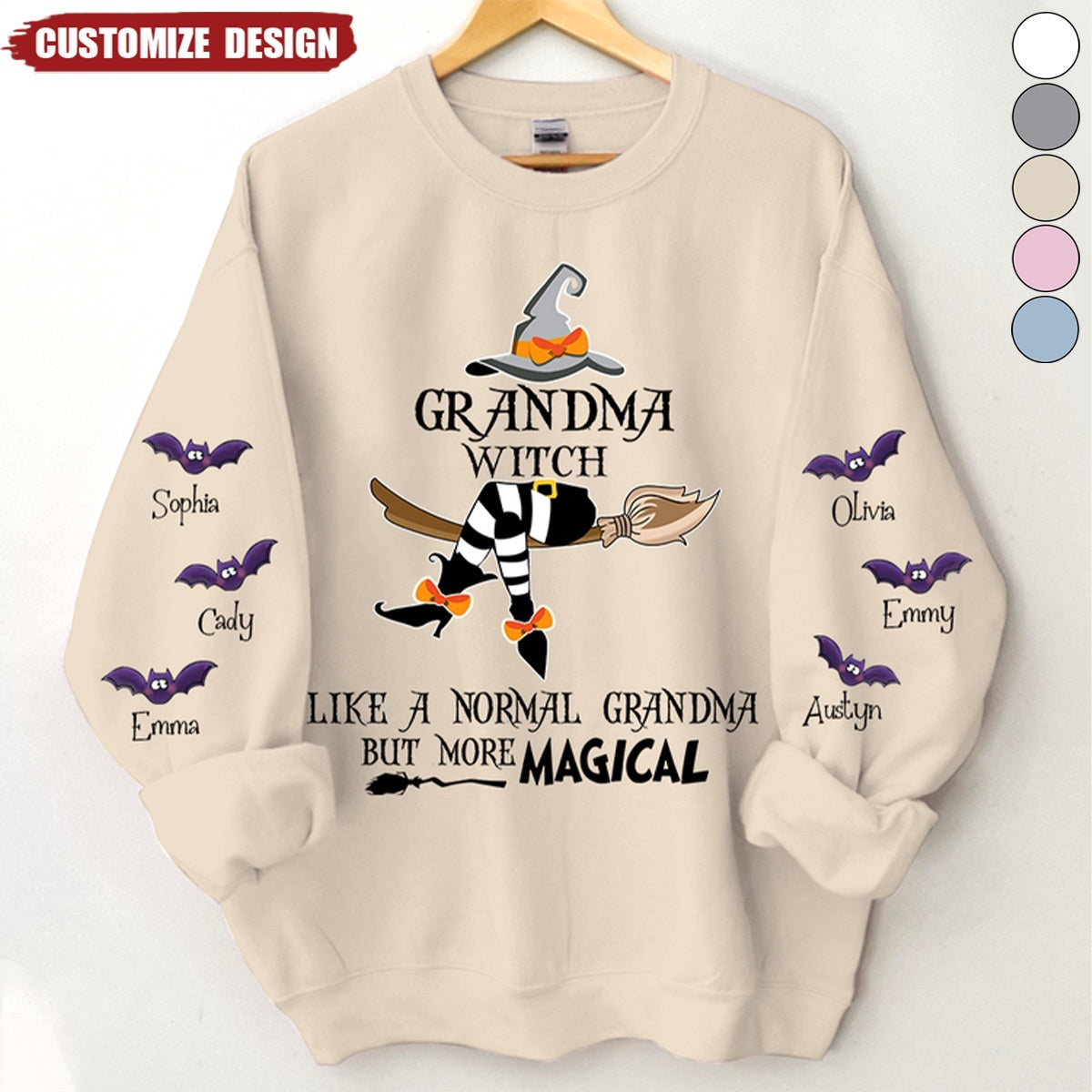 Grandma Witch Like A Normal Grandma But More Magical Sweatshirt- Gift For Grandma