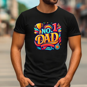 Personalized Best Dad, NO.1 Dad T-Shirt - Gifts for Dad