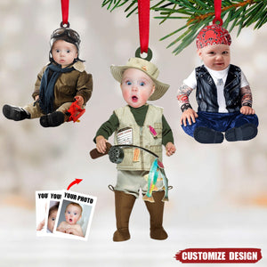 Custom Photo Christmas Ornament - Gifts For Babies,Children,Kids