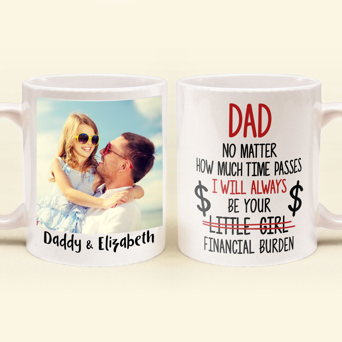 Dad I Will Always Be Your Financial Burden - Personalized Mug - Birthday & Christmas Gift For Dad, Grandpa, Father, Papa