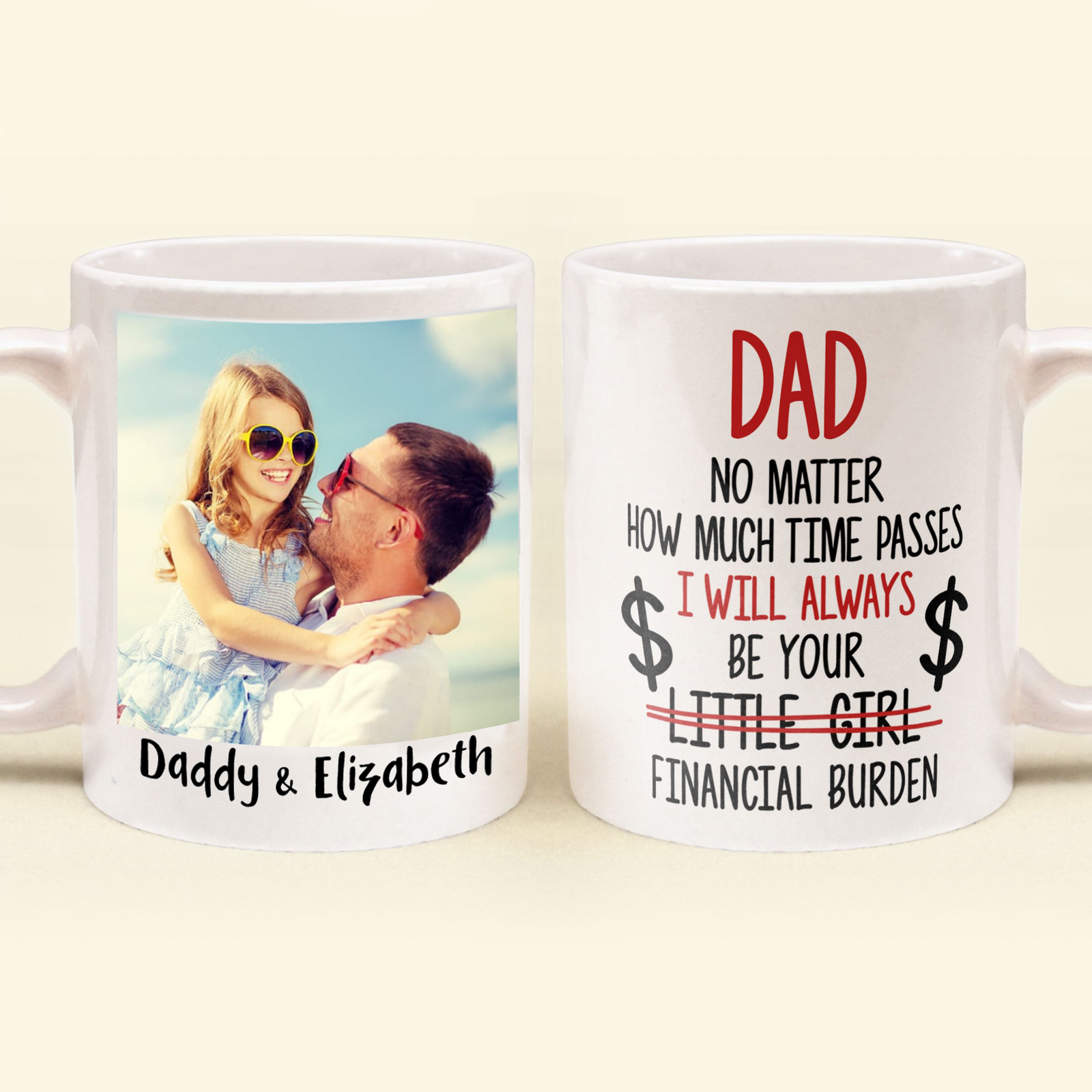 Dad I Will Always Be Your Financial Burden - Personalized Mug - Birthday & Christmas Gift For Dad, Grandpa, Father, Papa