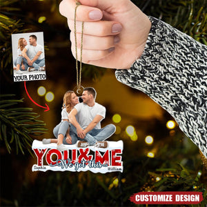 Personalized Photo Christmas Ornament - Christmas Gift For Couple, Wife, Husband