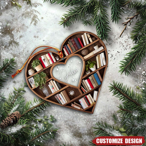 New Release Personalized Christmas Book Tree Name Ornament