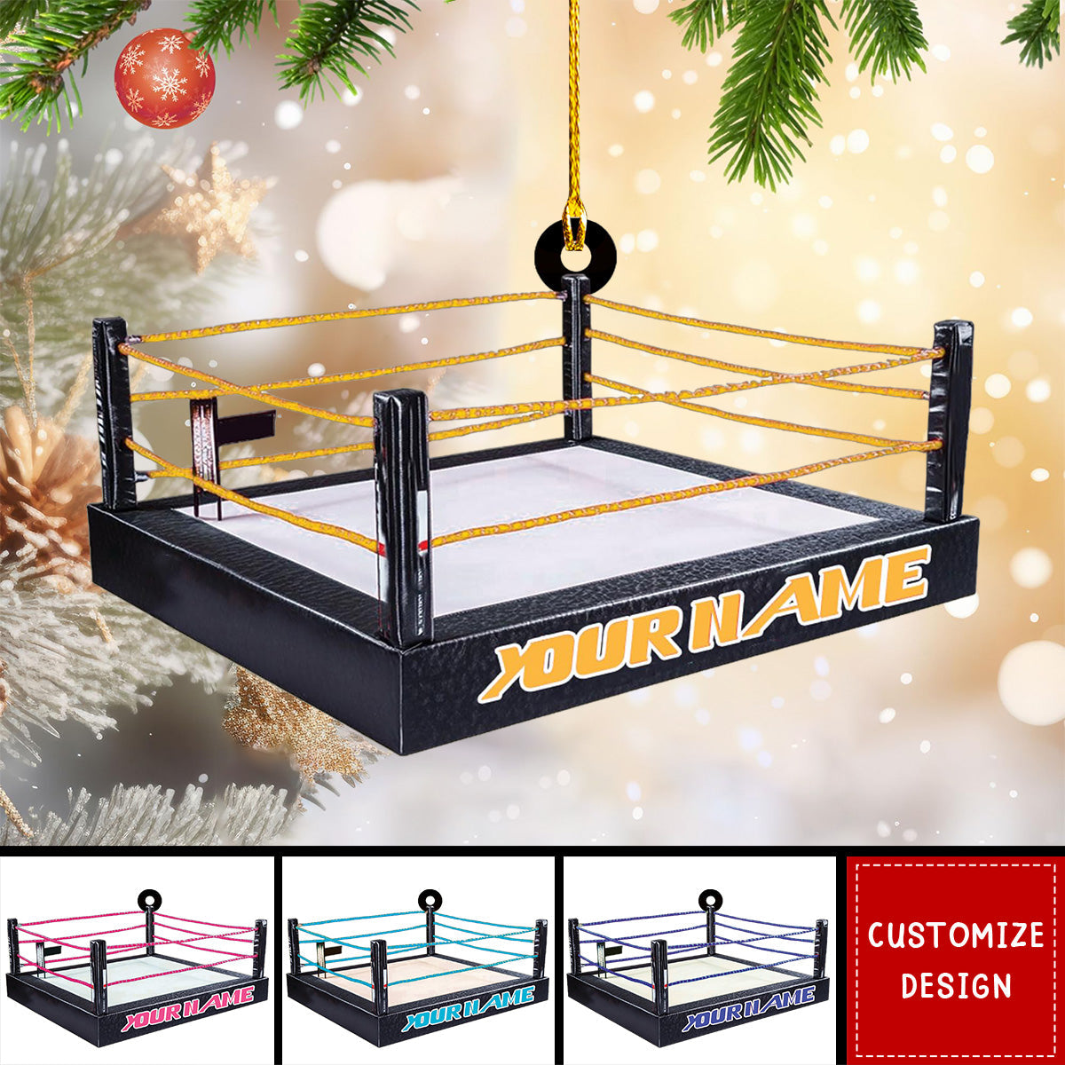 Personalized Wrestling Christmas Ornament Gift For Wrestler - New Release