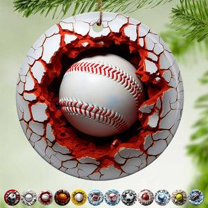 Sports Balls Ceramic Ornament - New Release