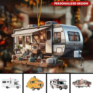 New Release Personalized Camping Car Christmas Ornament-Gifts For Camping Lovers