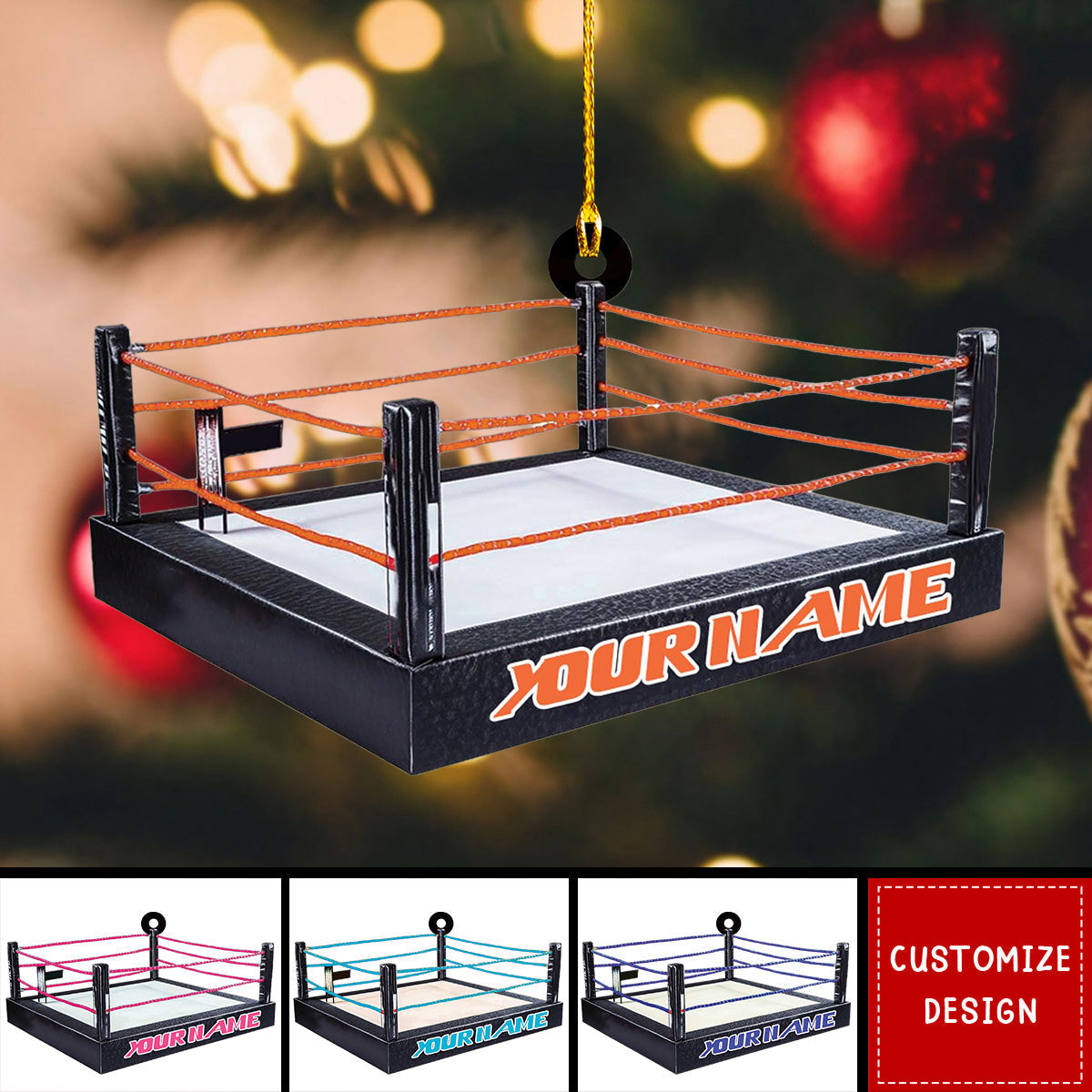 Personalized Wrestling Christmas Ornament Gift For Wrestler - New Release