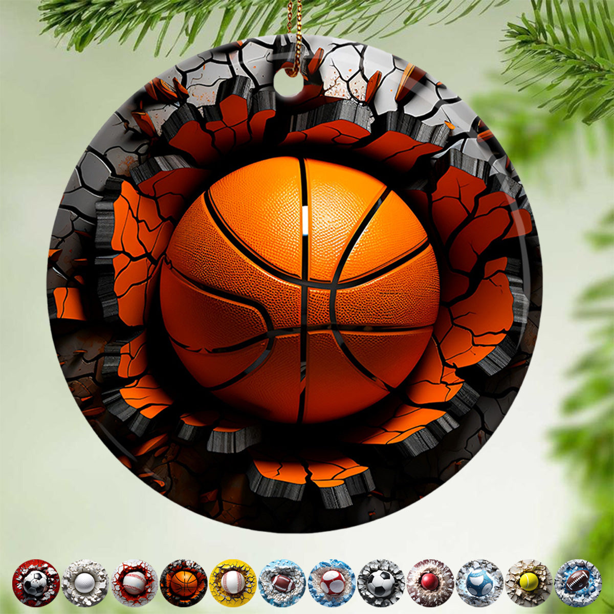 Sports Balls Ceramic Ornament - New Release