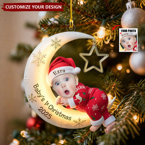 Baby's First Christmas Personalized Acrylic Photo Ornament