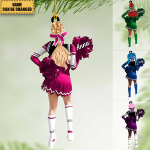 Personalized Cheerleading Pom pom Girl Christmas Ornaments - New Release