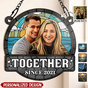 You And Me We Got This-Personalized Acrylic Window Suncatcher Ornament - Gift For Family, Couple