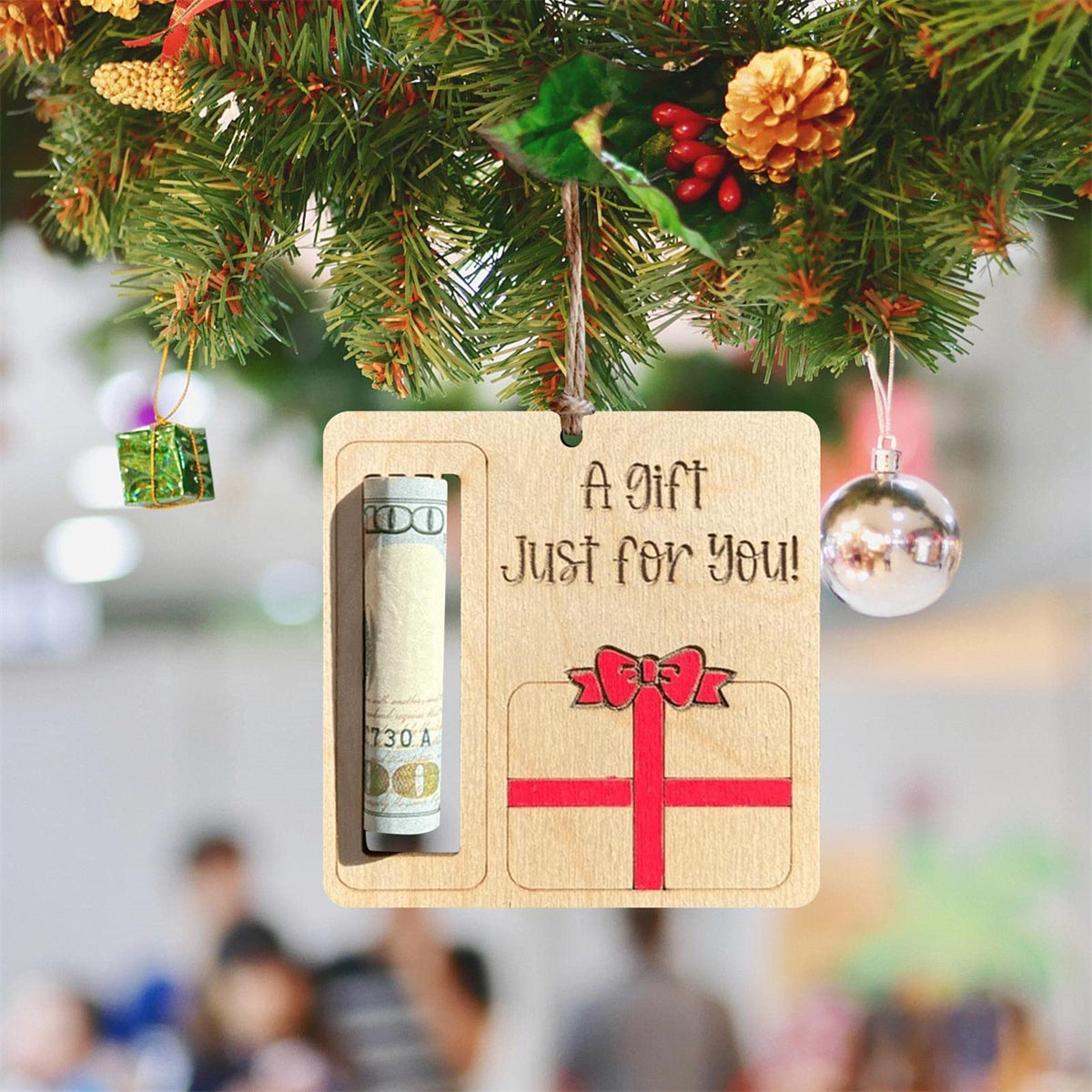 Christmas Money Holders Gift - Family Wooden Ornament - New Release