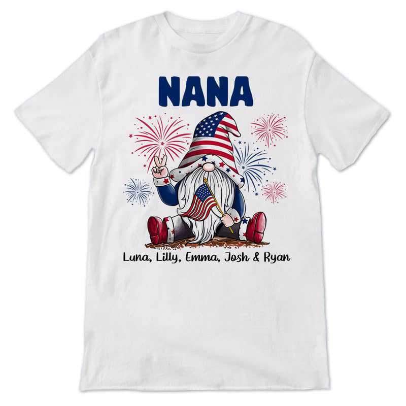 4th Of July Independence Day - Grandma Personalized Shirt
