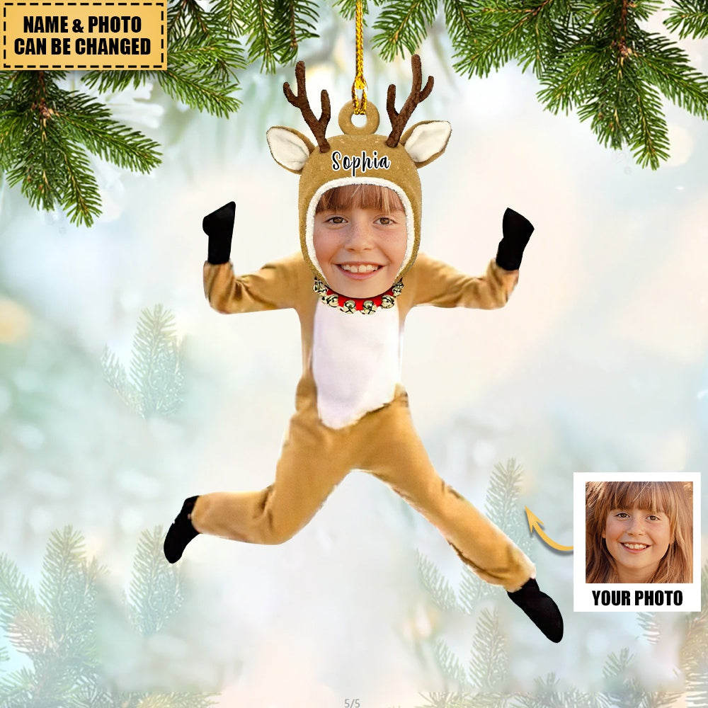 Personalized Photo upload Family Christmas Ornament - Merry Christmas
