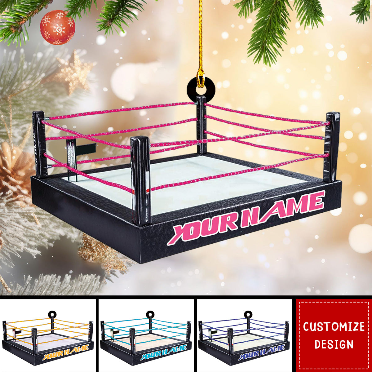 Personalized Wrestling Christmas Ornament Gift For Wrestler - New Release