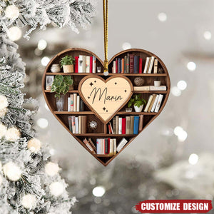 New Release Personalized Christmas Book Tree Name Ornament