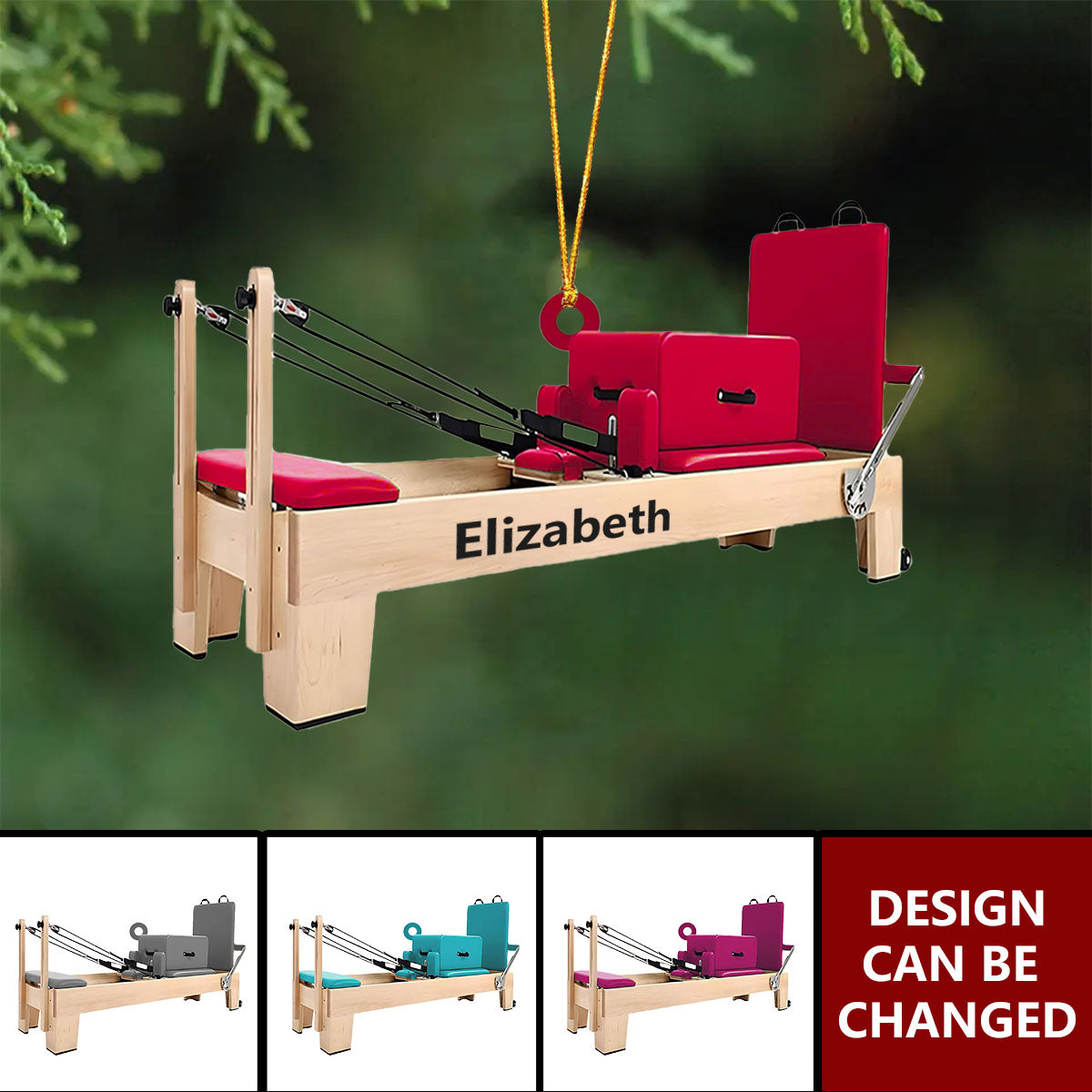 Personalized Pilates Christmas Ornament - New Release