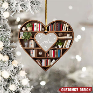 New Release Personalized Christmas Book Tree Name Ornament