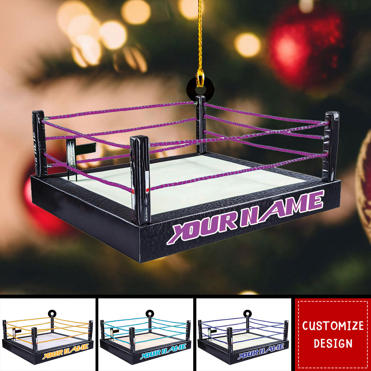 Personalized Wrestling Christmas Ornament Gift For Wrestler - New Release