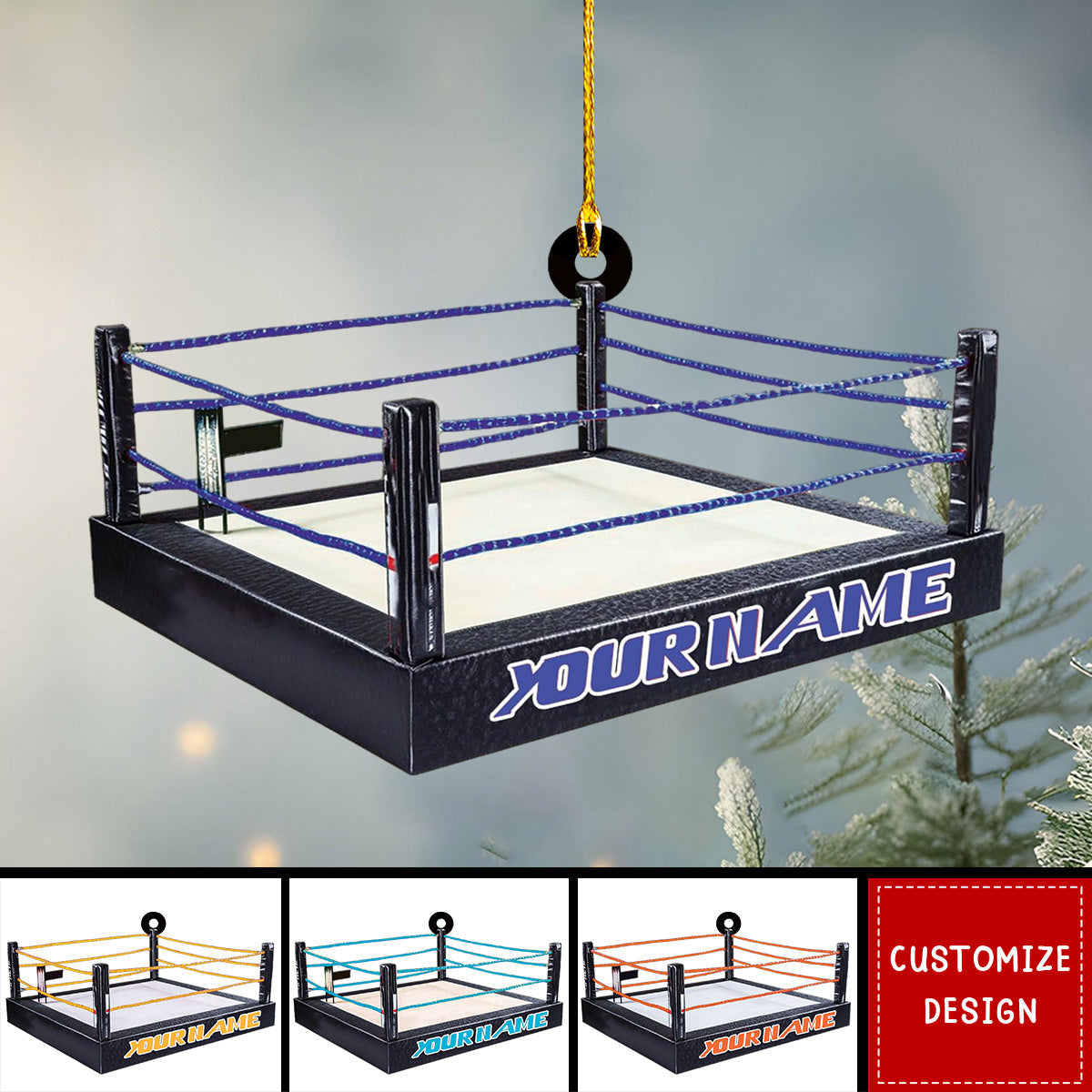 Personalized Wrestling Christmas Ornament Gift For Wrestler - New Release