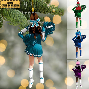 Personalized Cheerleading Pom pom Girl Christmas Ornaments - New Release