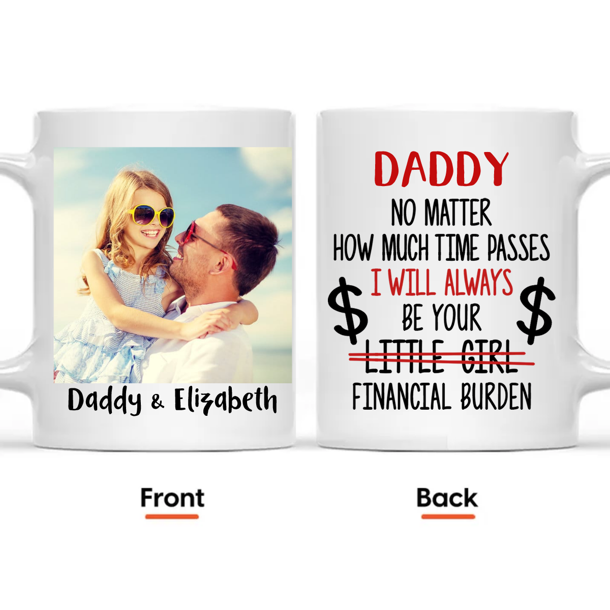 Dad I Will Always Be Your Financial Burden - Personalized Mug - Birthday & Christmas Gift For Dad, Grandpa, Father, Papa