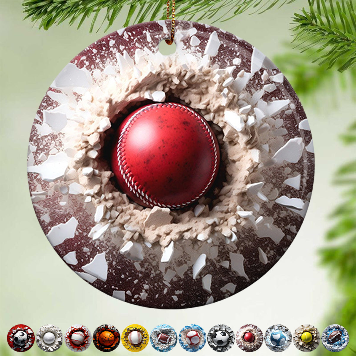 Sports Balls Ceramic Ornament - New Release