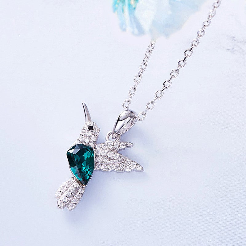Humming Sparkle Necklace with Zirconia