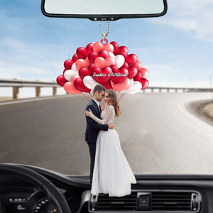 Love balloon couple car ornament -  Gift for couple