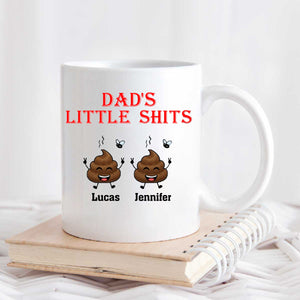 Fathers Day Mug, Mug For Dad, Funny Dad Mugs, Personalised Dad Mug, Gift For Father, Daddy Birthday Present, Dad's Little Shits