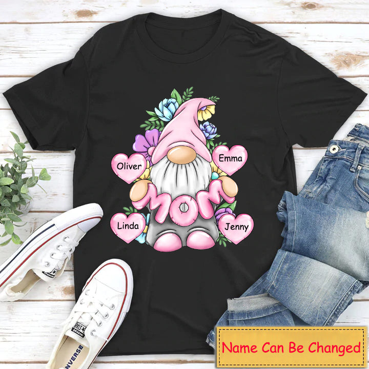 Mom Grandmom Gonk Floral - Personalized Mother’s Day Shirt - Mom Shirt - Mother's Day Gift