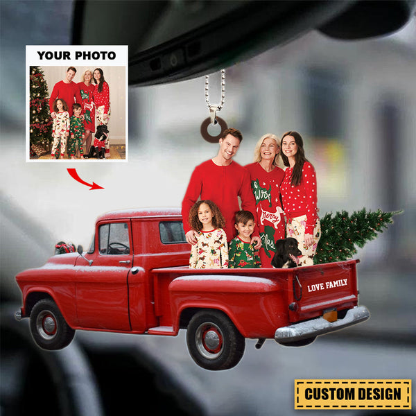 Personalized Photo Acrylic Car / Christmas Ornament - Gift For Family ...