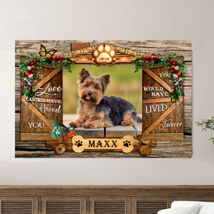 Customized Pet Memorial Canvas Prints - Personalized Poster