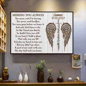 MISSING YOU ALWAYS - Personalized Horizontal Poster
