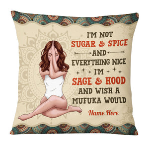 Personalized Yoga Girl Pillow Cover, Cushion Cover