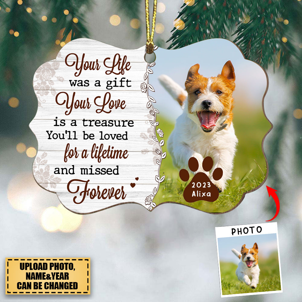 Dog Loss Gift Missed Forever Photo Benelux Ornament