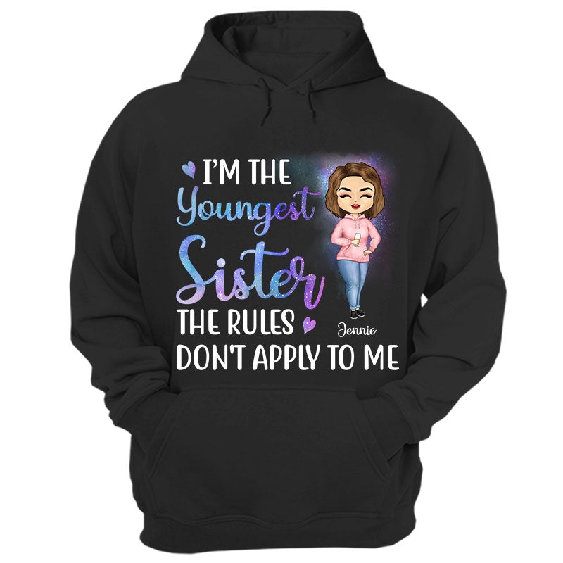 Sisters Rules - Sibling Family Gift - Personalized Custom Hoodie