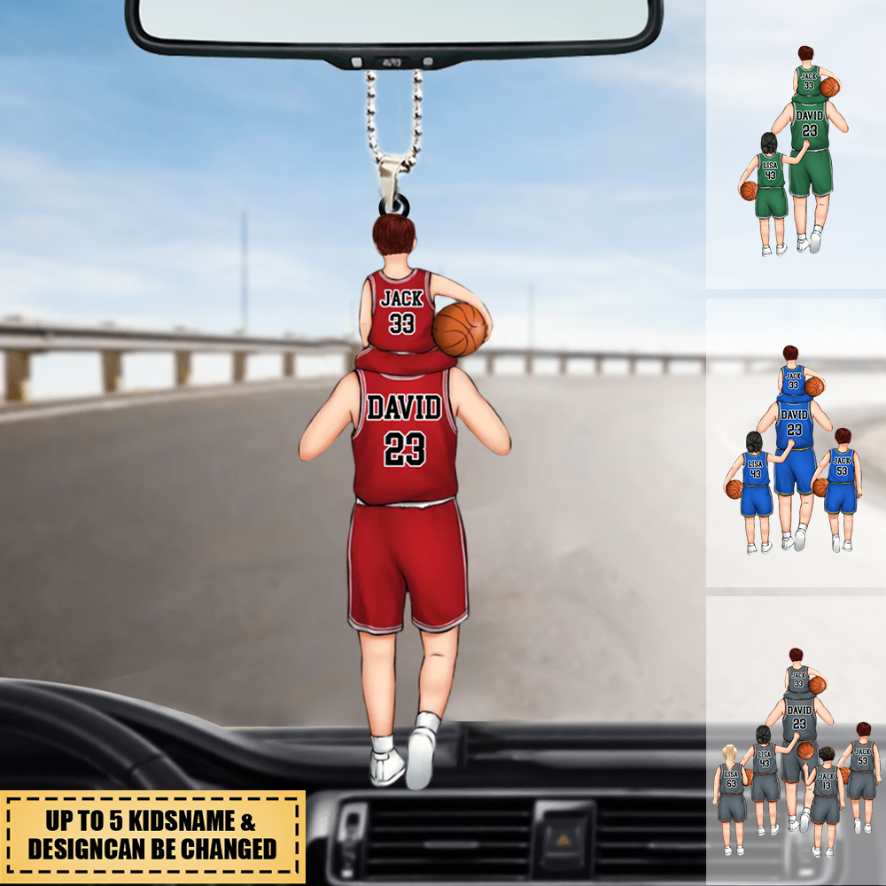 Thank You For Teaching Me To Play basketball - Personalized Rectangle Acrylic Ornament