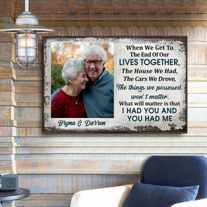 Personalized Valentines Gift - Family Old Couple When We Get