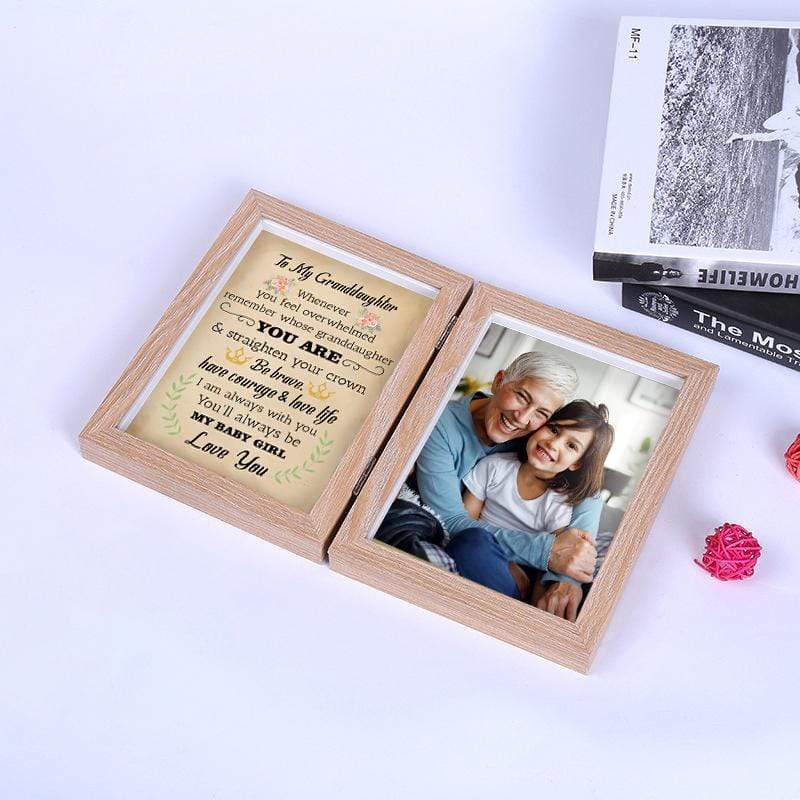 To My Granddaughter - Straighten Your Crown - Photo Frame